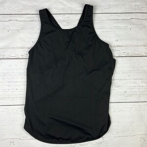 SHEIN Black Mesh Racerback Athletic Tank